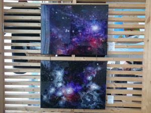 Crystal art installation by Aaron K. Metz at Float Space Kelowna enhancing the therapeutic environment