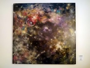 Crystal art installation by Aaron K. Metz at Float Space Kelowna enhancing the therapeutic environment